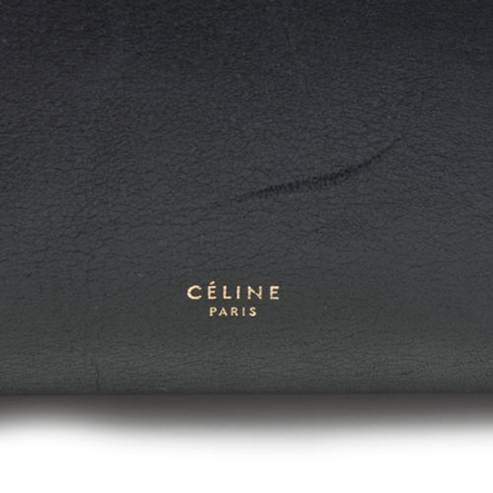 SOLD Céline Small Black & Beige Calfskin Belt Tote - Picture 4 of 8
